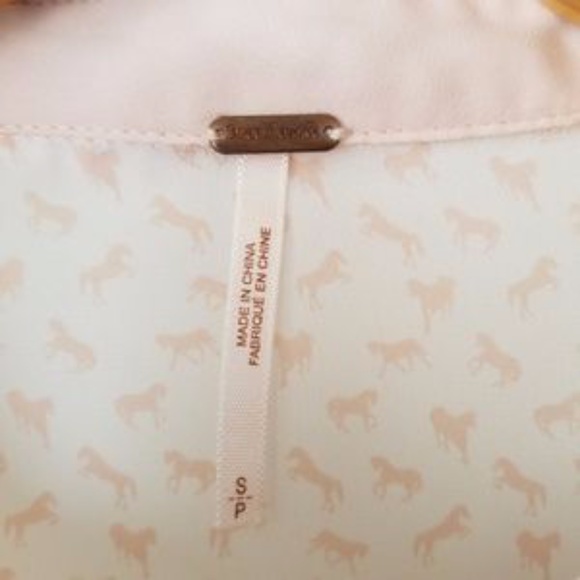 Free People Sheer Unicorn Collared Button Down Top - Picture 2 of 8